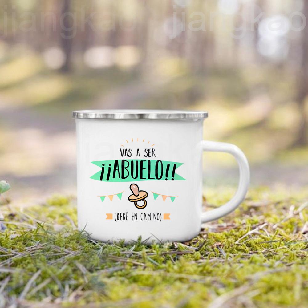 Ihr werdet Großeltern Tante Papa Baby Unterwegs Aufdruck Tasse Schwangerschaftsankündigung Kaffeetasse Baby Enthüllungs Tassen für die Familie