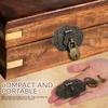 1Set Vintage Wooden Box Hasp Lock Decorative Clasp Latch Jewelry Gift Box Buckle Small Metal Hasp for Packaging Accessory