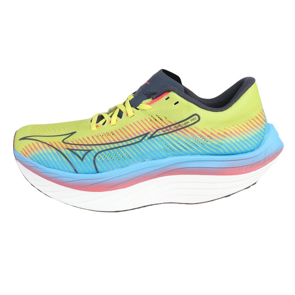 Laufschuhe Wave Rebellion PRO Gelb x Schwarz x Blau cm 2E [Mizuno] (Asymmetrisch) 27,0