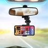 Adjustable Phone Holder Universal Stable Clip for Car Rearview Mirror Multifunction Lazy Bracket Lightweight