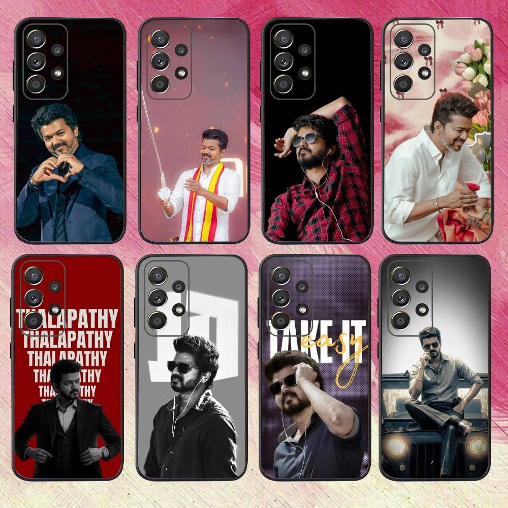 T-Thalapathy TV V-Vijay Phone Case For Samsung S25,S24,S21,S22,S23,S30,Ultra,S20,Plus,Fe,Lite,Note,10,Black Cover