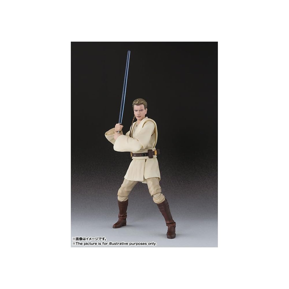 TAMASHII NATIONS S.H.Figuarts STAR WARS: The Phantom Menace Obi-Wan Kenobi (Episode I) (Rerelease) Approximately 155mm PVC & ABS Painted Movable Figur