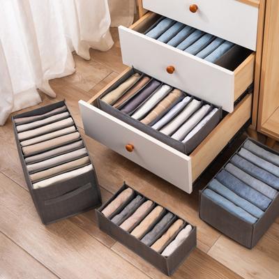 Scatola portaoggetti per vestiti, pieghevole, organizer per pantaloni, salvaspazio, design con griglie, scatola portaoggetti per armadio, per casa, camera da letto