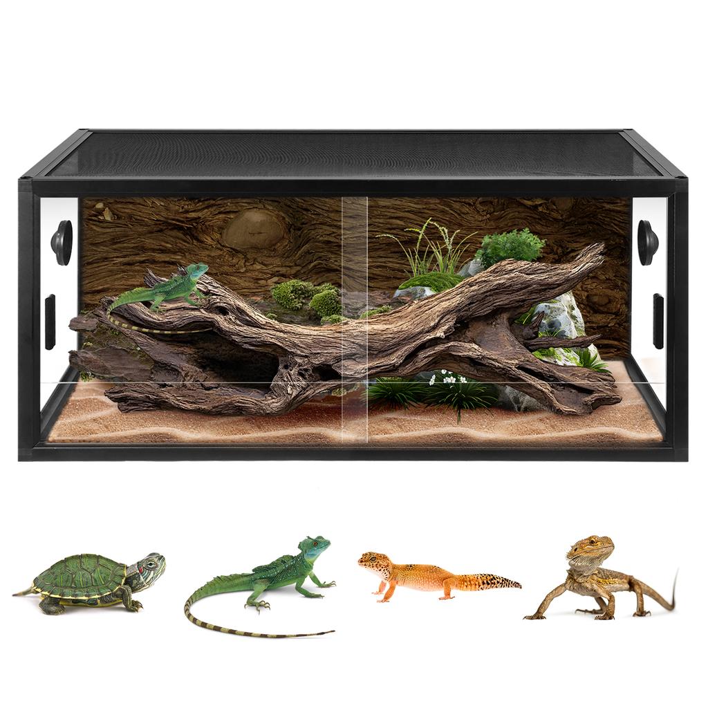 Reptile Landscaping Container Detachable Plant Gecko Ecological Tank Entilation Reptile Terrarium Climbing Pet Breeding Box