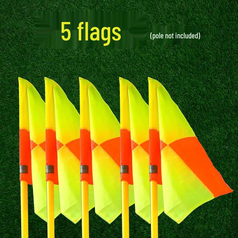 Corner Flag & Training Pole: Red/White for Sports & Dribbling Practice