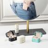 Portable Jewelry Storage Box Travel Organizer Jewelry Case Leather Storage Ring Jewelry Organizer Display