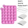 20 Cavity Silicone Cake Pop Mold Kits with 20pcs Cake Pop Sticks Great for Cake Pop Maker Lollipop Mold Cake Pop and Chocolate
