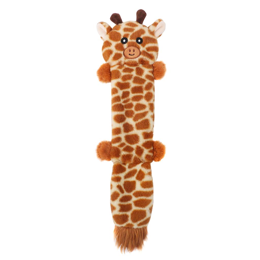 Dog Squeak Toy Puppy Toy Cute Unstuffed Chew Toy for Dog Teething Soft Pet Toy Plush Animal Cartoon Characters