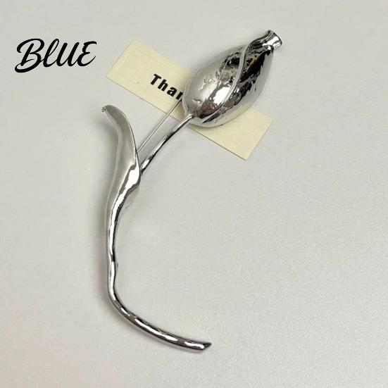 Handbag Charm Brooch Tulip Flower Metal Alloy Versatile Jacket Dress