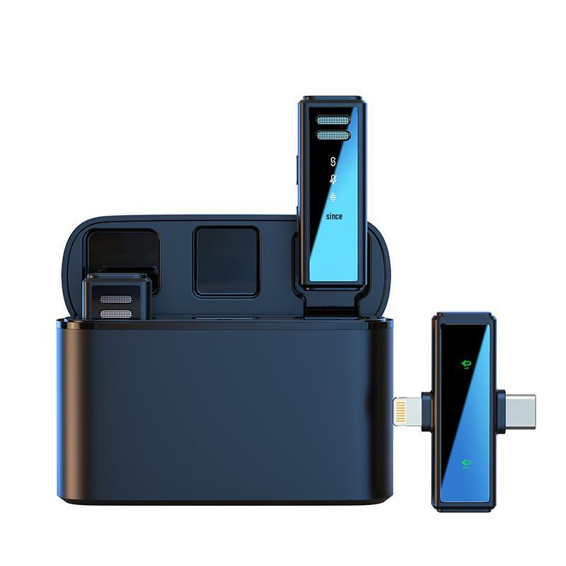 J88 Drahtloses Lavalier-Mikrofon mit Rauschunterdrückung und Ladeetui