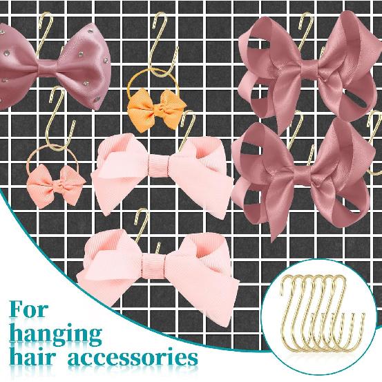 Mozeat Lens 60 PCS S Hooks for Hanging 1 Inch Metal Hanging Hooks Mini Hook S Shaped Iron Wire Hook Hanger for Hang Jewelry Small Kitchenware Potted