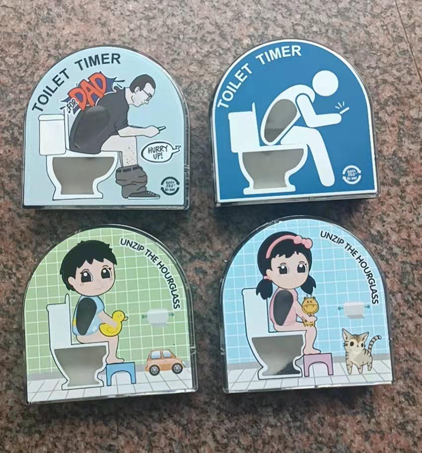 Cross-Border Hourglass Toilet Timer: 5-Minute Decompression & Pressure Relief Device