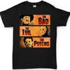 Halloween Bad Evil Psycho Party Costume T Shirt Black