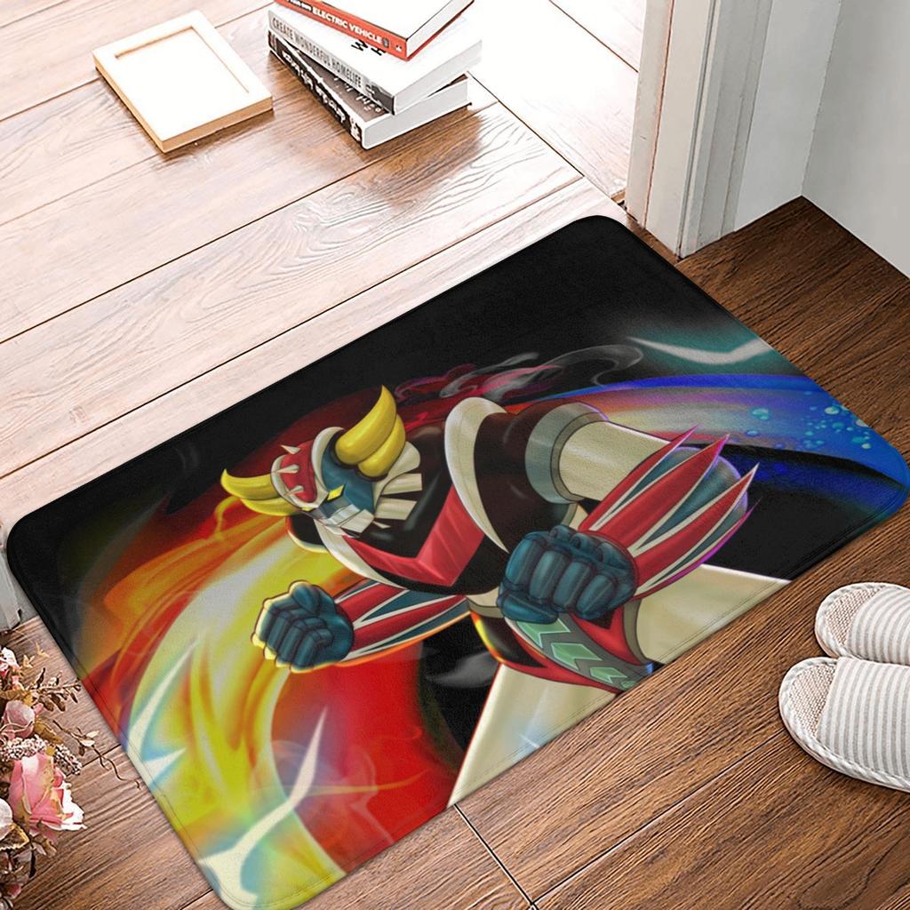 UFO Robot Mazinger Z Front Door Floor Entrance Mats Outdoor Anime Bath Kitchen Doormat Bedroom Carpet Rug