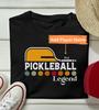 Custom Pickleball Legend T-Shirt: Personalized Game Day Gift
