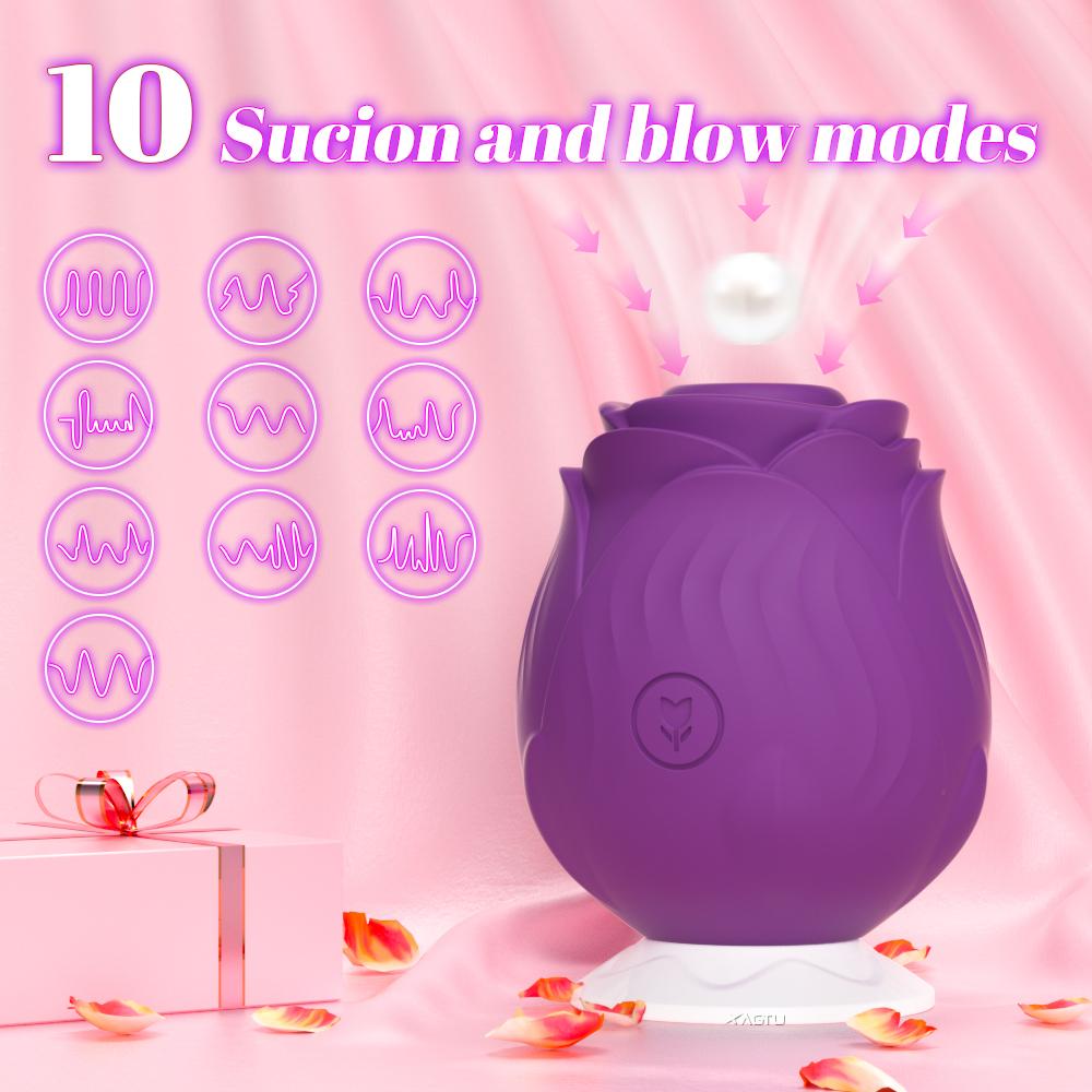 Sex Toys Vibrator for Women Nipple Clitoral Massager Stimulator Rose Sucking Vibrator Masturbator Adult Products Vibration Toys