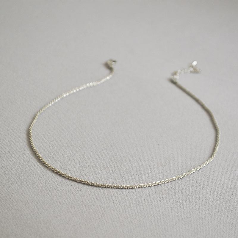 Minimalistyczny naszyjnik choker z 18-karatowego złota Gwieździste Niebo