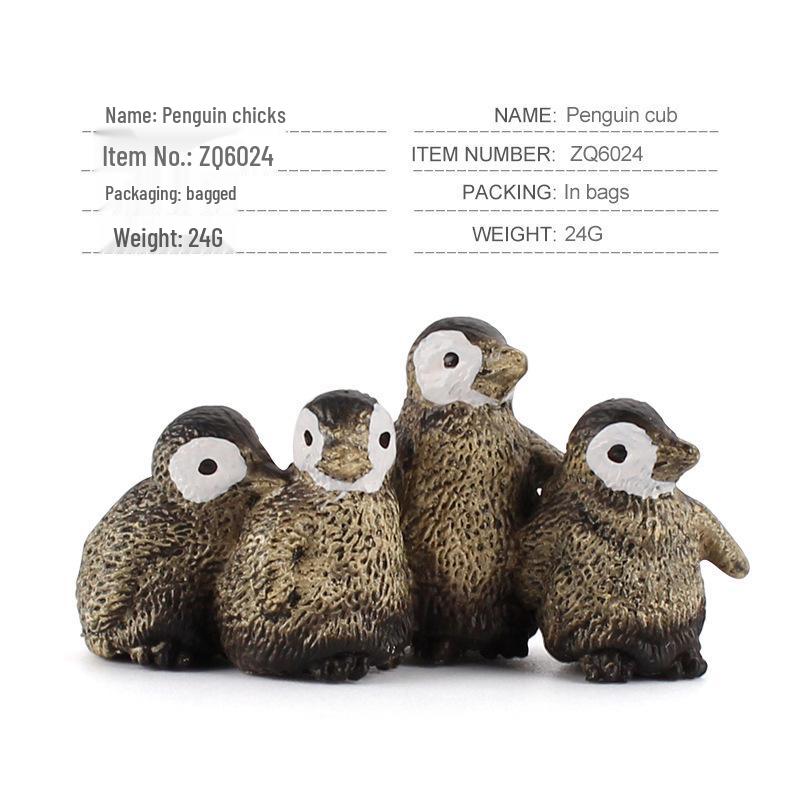 Penguin Model Toy - Children's Cross-border Cognitive Simulation of Emperor & African Marine Animals