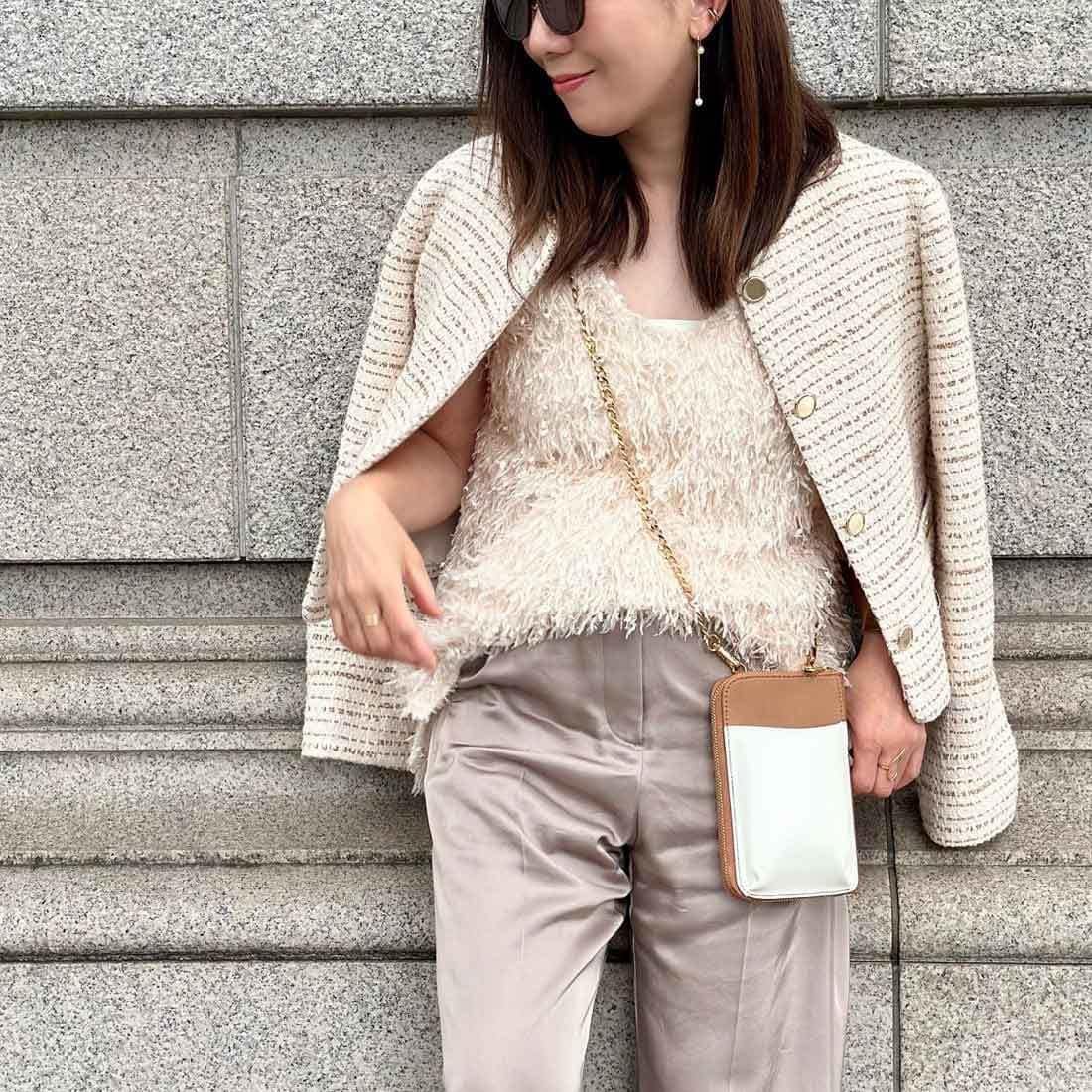 Instagrammer Сумка-чехол на плечо для смартфона B009101 Коричневый [La Bagagerie] Chiyo s (20)