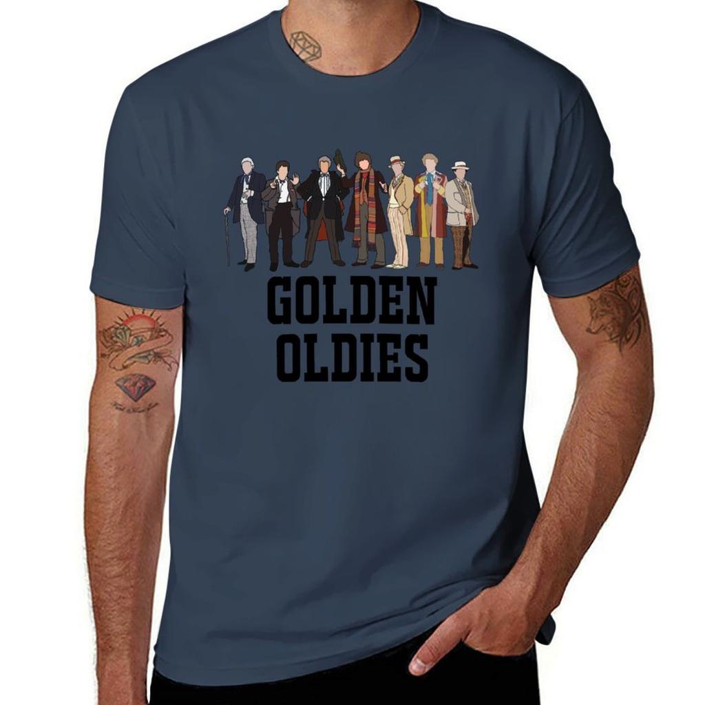 Old Who Doctor Ensemble Golden Oldies Tshirt Unisexs Graphic T Shirts Unisex T Shirt Summer T Shirts For Unisex Pack Cotton Tshirt