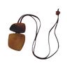 Stylish Geometric Resin & Leather Sweater Chain Necklace
