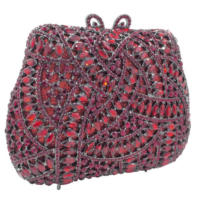 

Boutique De FGG Orange Striped Evening Handbags for Women Formal,Crystal Clutch Purse for Wedding Party,Prom Rhinestone Clutch Mini Clutch