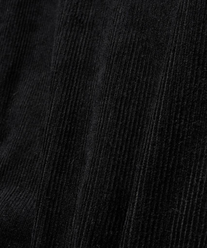 Brownbreath Everyday Corduroy Hood Zip Up - Black