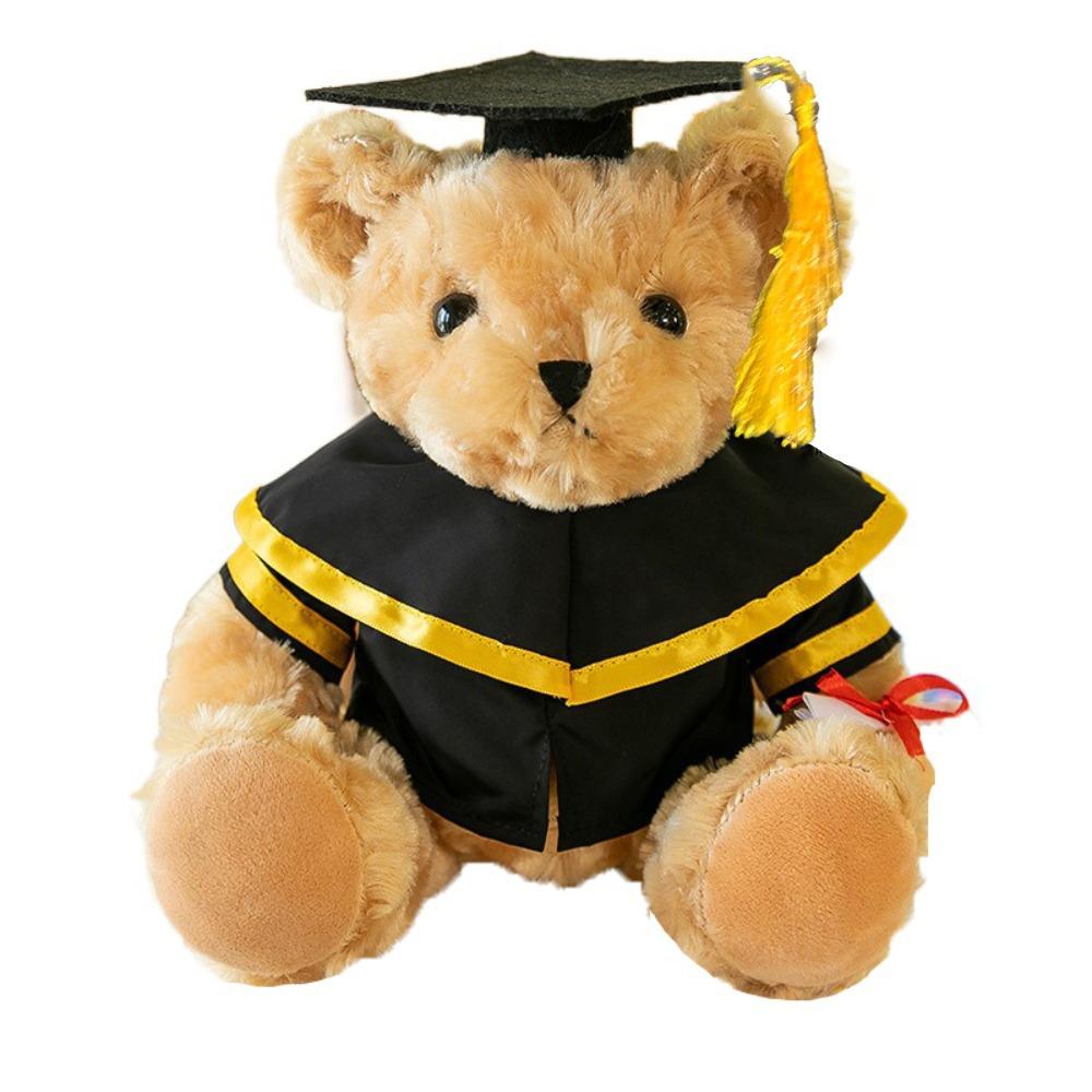 Cute Doctor Cap Graduation Bear Doll Academic Dress Bear Animal Doll  Graduates Celebration