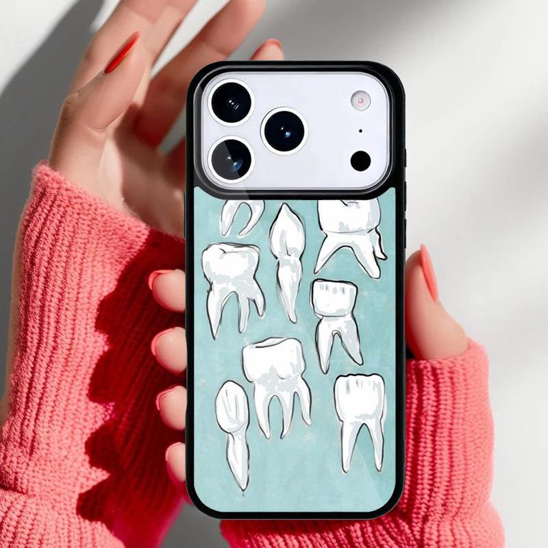 Dentist Dental Tooth Phone Case for iPhone 17 16 15 14 13 Pro Max Back Cover for 12 11 Pro Coque