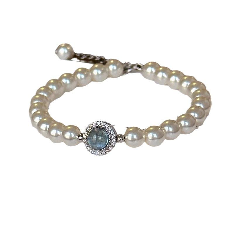 Sea Blue Mercury Armbånd Lett Luksus Temperament Design Enkelt Armbånd Luksus Vintage Håndverk Smykker Gave