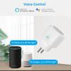16A 20A EU Smart Socket WiFi Smart Plug Sockets Monitoring Timing Function Voice Control Works with Tuya APP Alexa Google Home