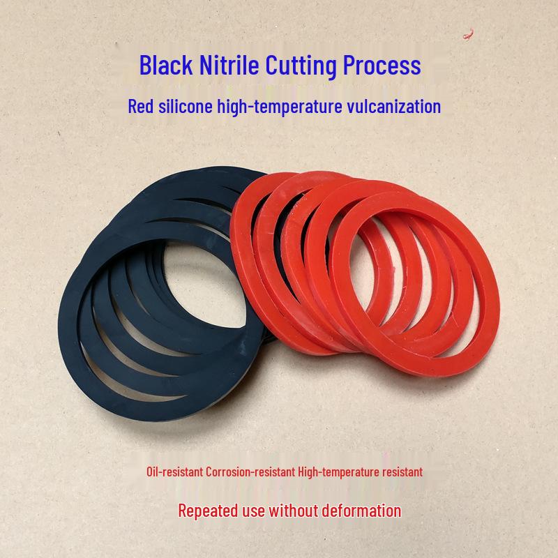 Quick Connector Gasket Set: 1-4 inch Oil-Resistant Silicone & Leather Seals