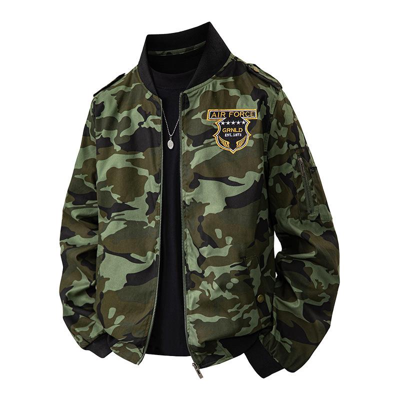 Autumn and winter new jacket plus size flight jacket men's jacket jacket men's tooling jacket camouflage