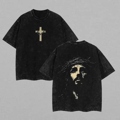 Jesus Crown of Thorns T-Shirt, Christian Faith Graphic Tee, Gift for Believers