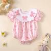 Unisex Infant Fashion Collar Romper For Baby Daily Wear