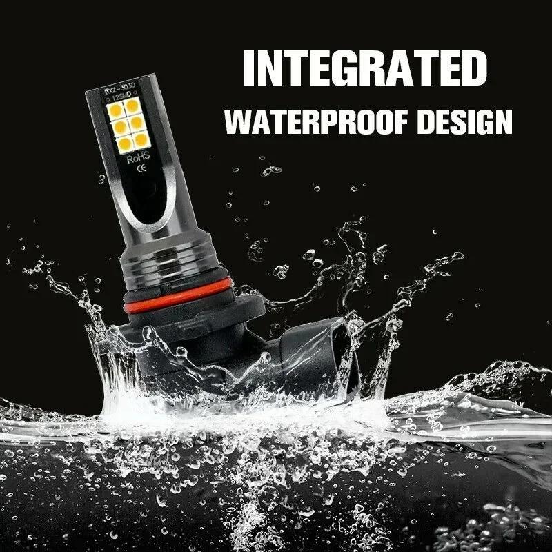 2Pcs 9006 HB4 Fog Lights Bulb 3030SMD 3000K Golden Yellow Car Driving Running Lamp Auto Leds Light DC 9-32V Fog Light Headlight