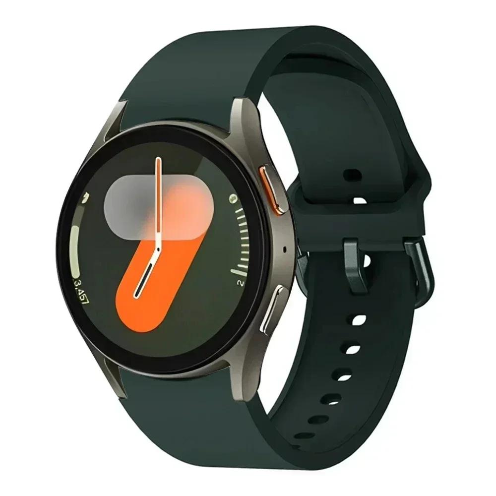 20mm Silicone Strap For Samsung Galaxy Watch 7/6/5/4 44mm 40mm Watchband For Galaxy Watch 6 4 Classic 43mm/47mm 42mm/46mm Band
