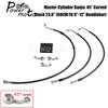 For Harley Softail FXFBS FXFB FXLRS FXLRST XL1200CX FXDR Motorcycle Lower Complete Brake Line Kits Clutch Cable Master Parts