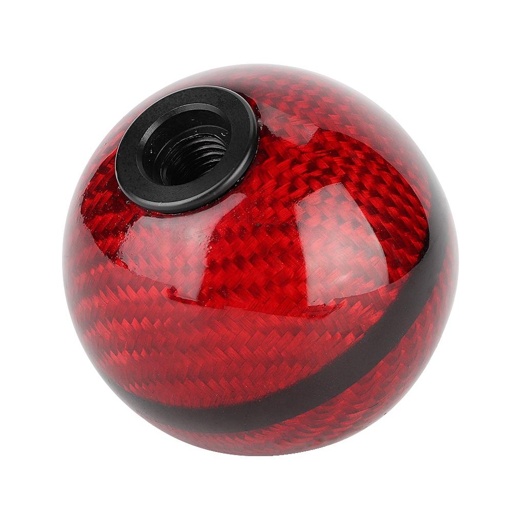 Universal Carbon Fiber 6 Speed Car Gear Shift Knob Head Shifter Lever