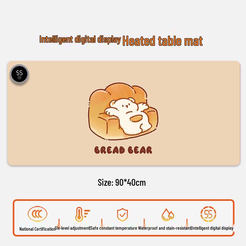 Electric Heating Desk Pad - Warm Mouse Pad for Office & Student Use