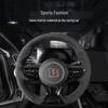 Cloud Realm Suede Anti-Reflective Steering Wheel Logo Sticker