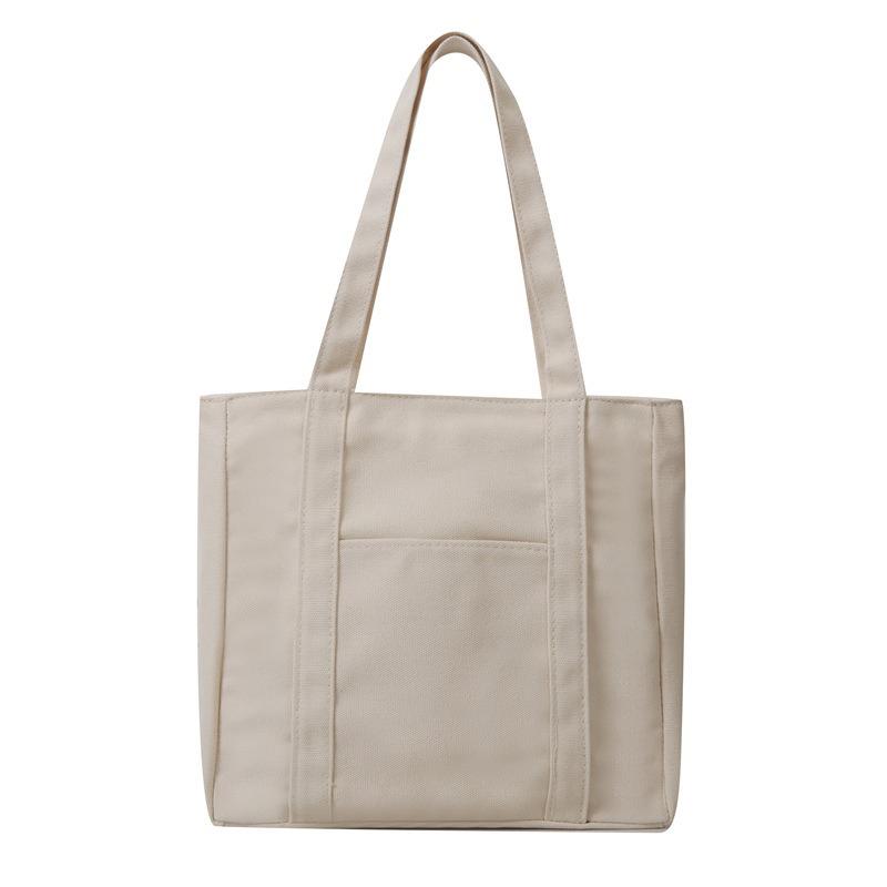 

Large-capacity Hand-held Canvas Bag, Portable Hand-held Tote Bag, Student Art Single-shoulder Bag, Blank Canvas Bag