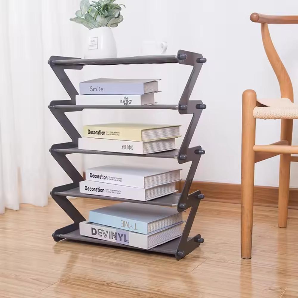 Creative Z-shaped Shoe Rack Simple Shoe Storage Device Multi-layer Assembly Shoe Rack Space Saving Shoe Cabinet Under The Table