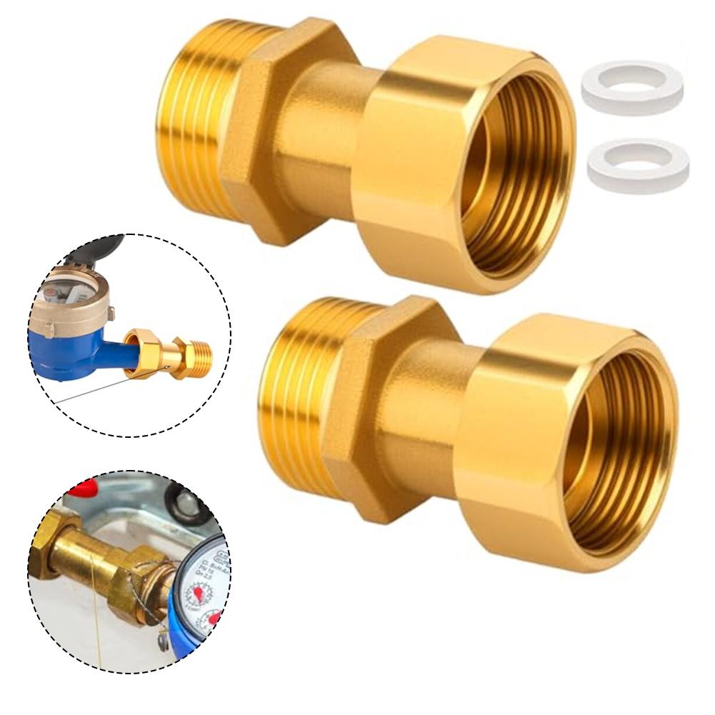 3 4 Inch Male X Female Thread Brass Threaded Adapters Leak Proof Plumbing Fitting Accessory Easy To Remove And Install