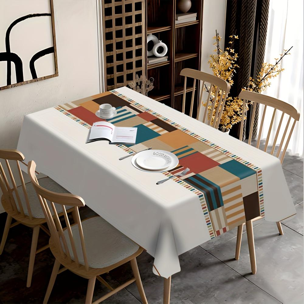 - Festival/Flower/Check/Geometric/and Other Patterned Tablecloths for Home Decoration and Dining.zyc