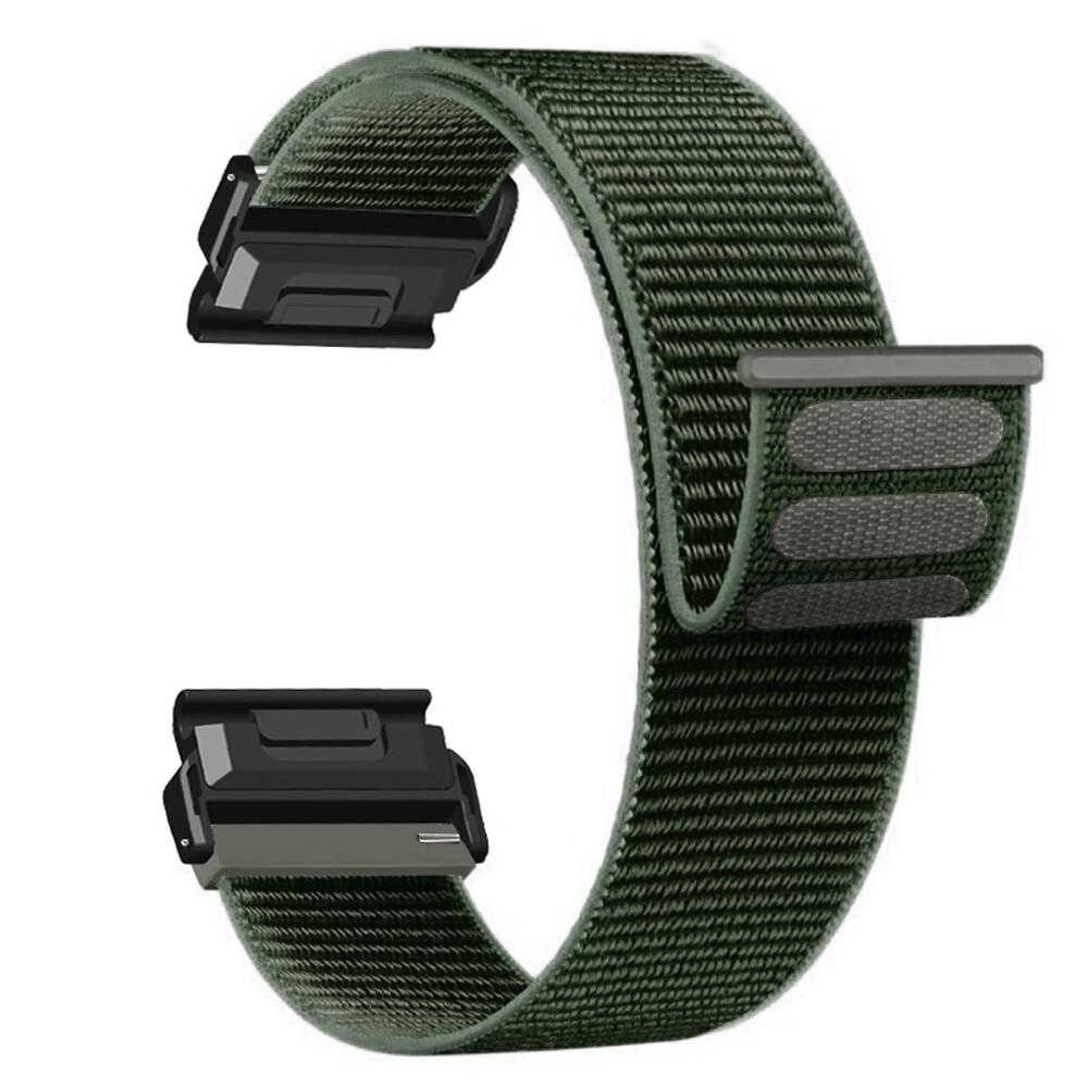 

strap for GARMIN fenix 8 43mm 7s 6s 5s watchband For Approach S70 Epix Pro 42mm nylon strap Descent Mk3 43mm mk2s breathable quick-drying wristband QuickFit 20m армия зеленый