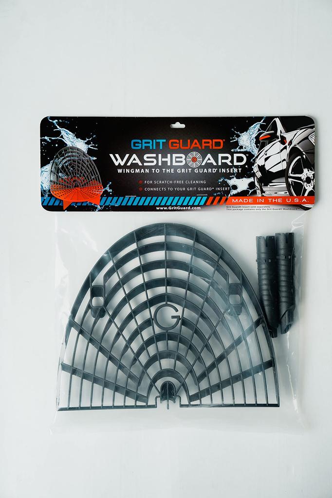 Made In the USA Car Wash Bucket Accessories from Autobrite Direct "Black Washboard"