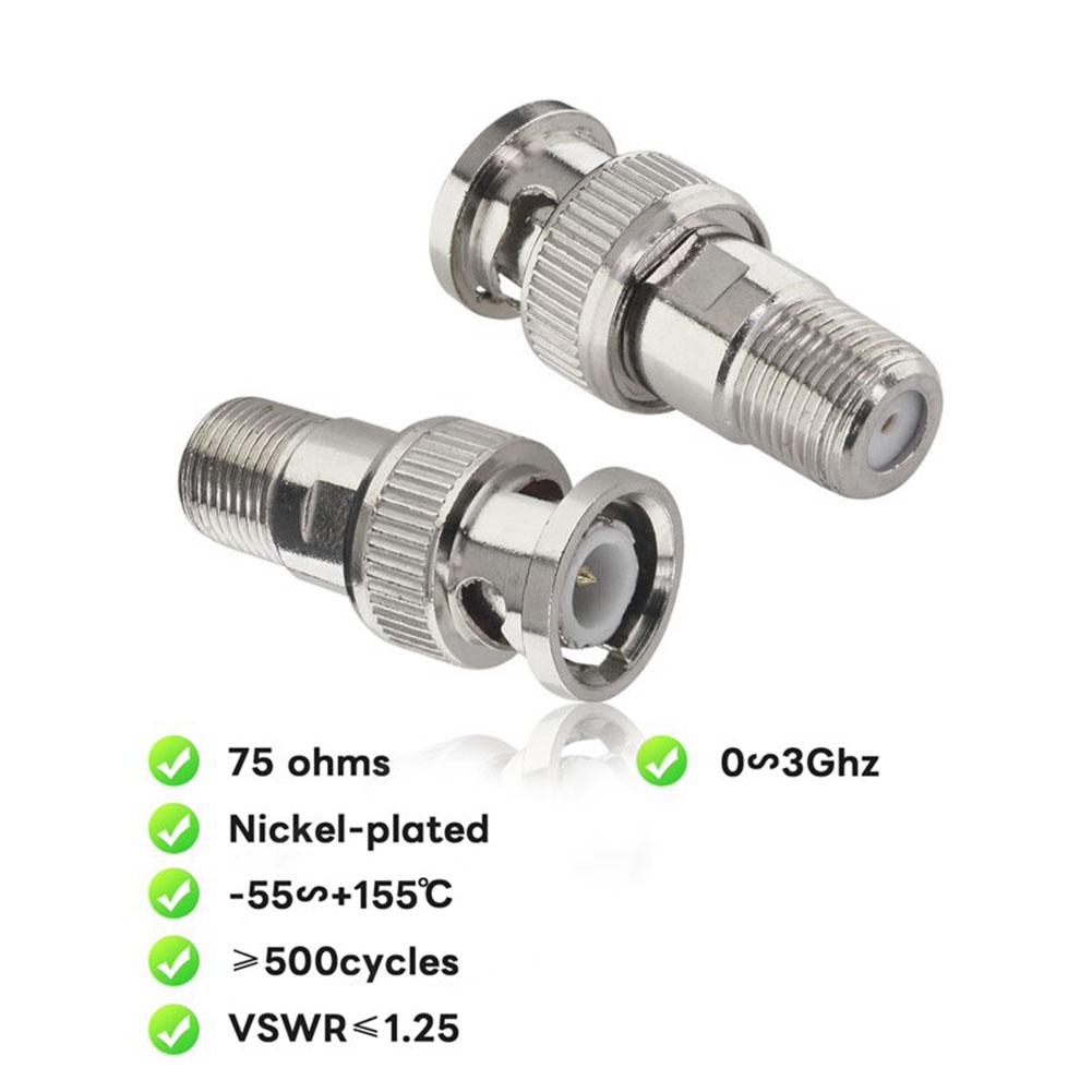 50/10/1pcs BNC To British Adapter F-type Head Connector LAN Connector Male For Antennas Wireles V2J2