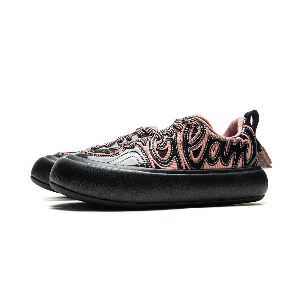 Li Ning Puff Platform Trendy Sports Shoes With Cushioning Low Top Women Sneakers Black Pink AZGV044-3