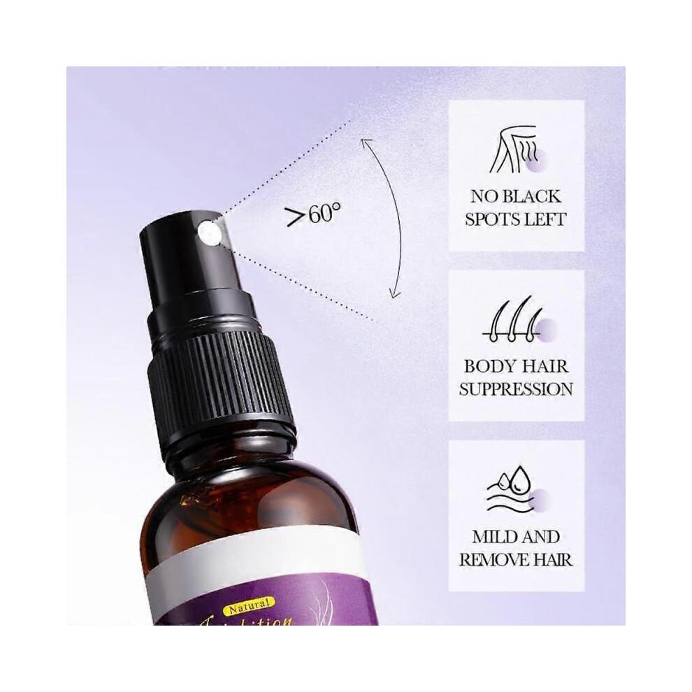 Haarentfernungscreme + Haarwuchshemmer-Spray + Erdbeer-Vanille After-Shave-Öl für Frauen für glatte Haut, schmerzfreie und sanfte Haarentfernung Beruhigend &